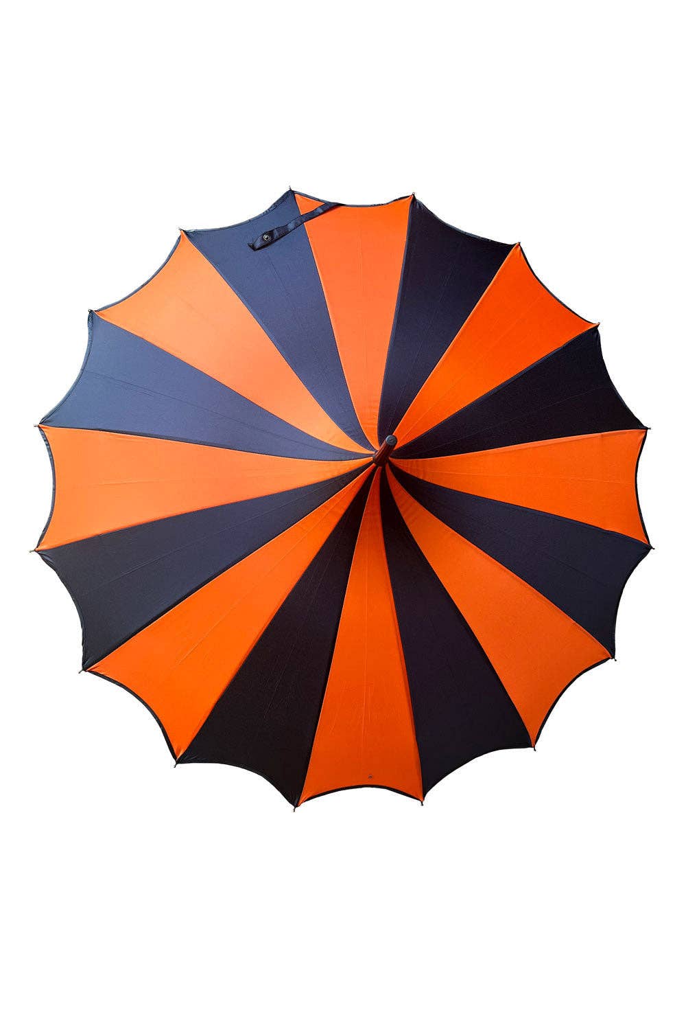 vampirefreaks - Wholesale Umbrella - Unisex - Halloween Batwing Pagoda Umbrella [BLACK/ORANGE STRIPED]2