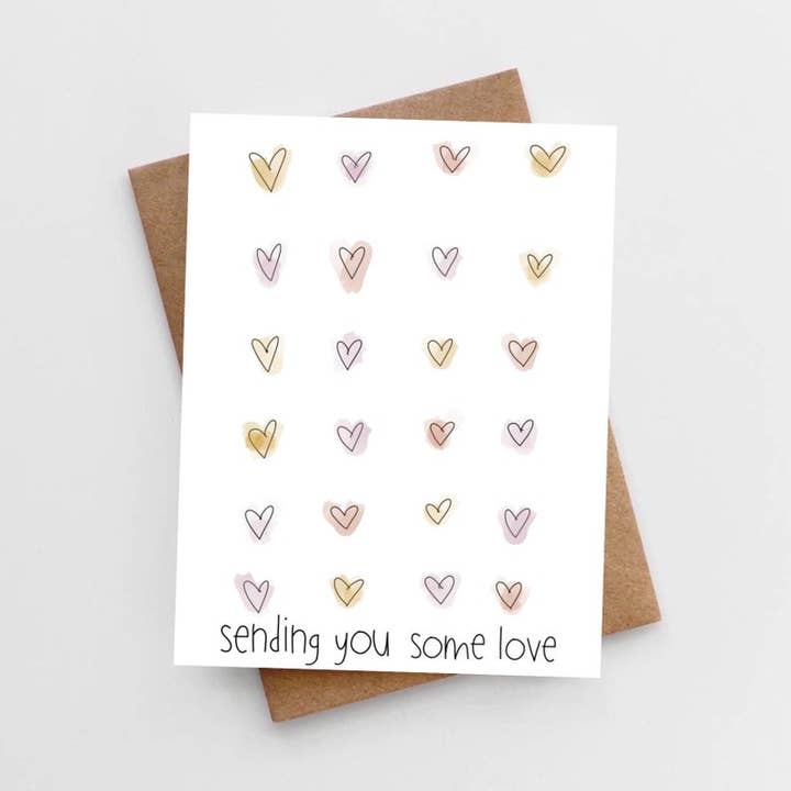 Sending you some love card for wholesale by Lemon Milk Paper Co