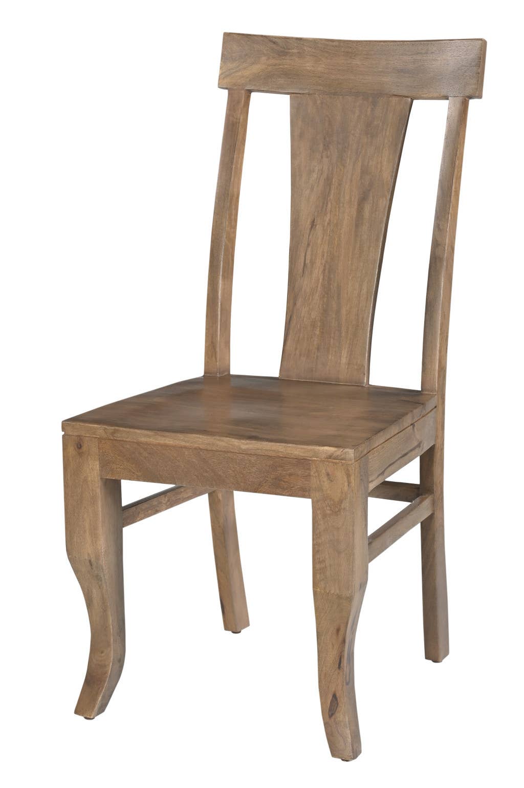 HomeRoots - Venta al por mayor Sillas - Juego de dos sillas de comedor laterales de madera maciza marrón con respaldo de listones3