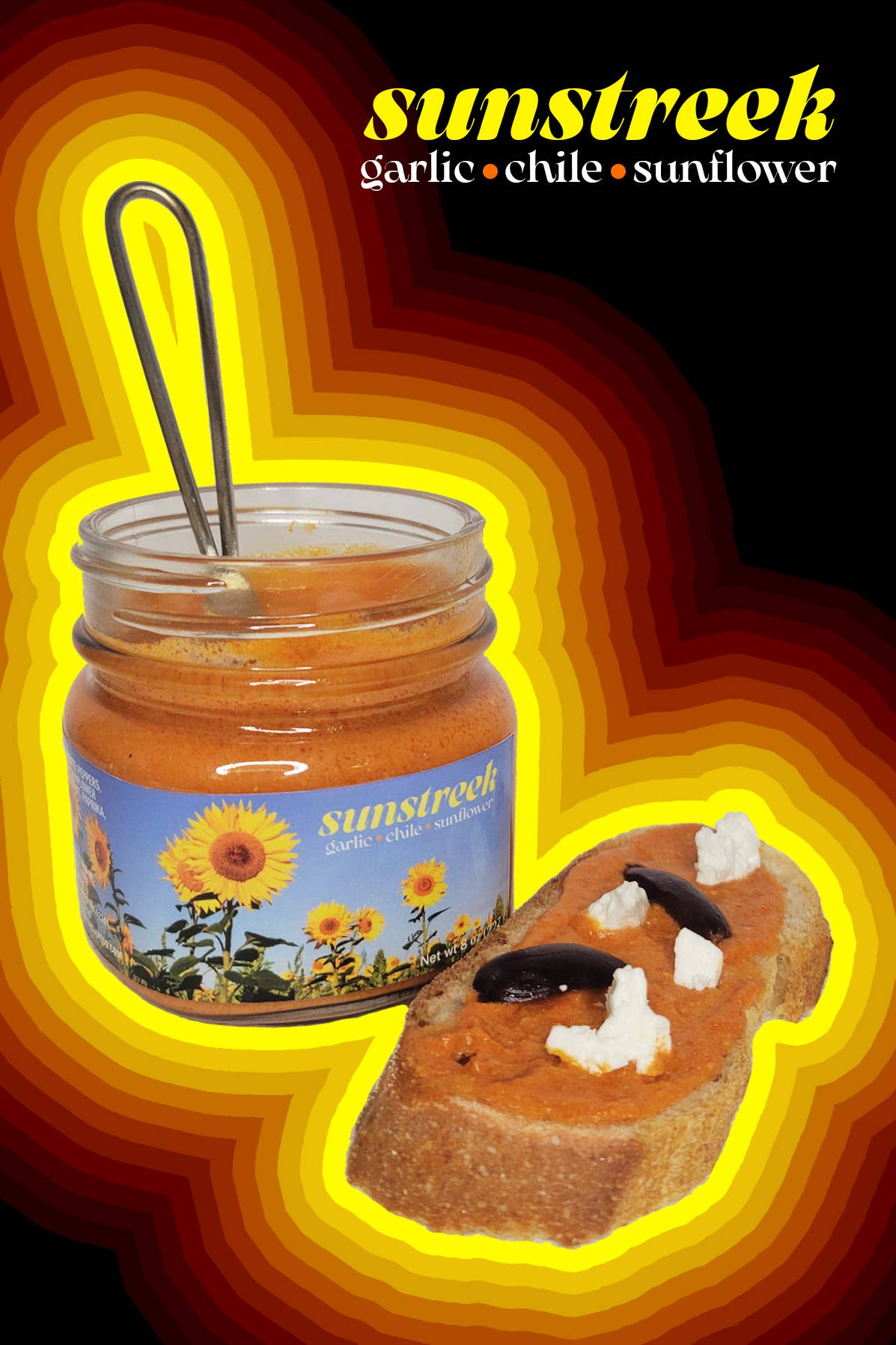 Crazy Uncle Reds - Wholesale Sauce - sunstreek Garlic-Chile-Sunflower Spread2