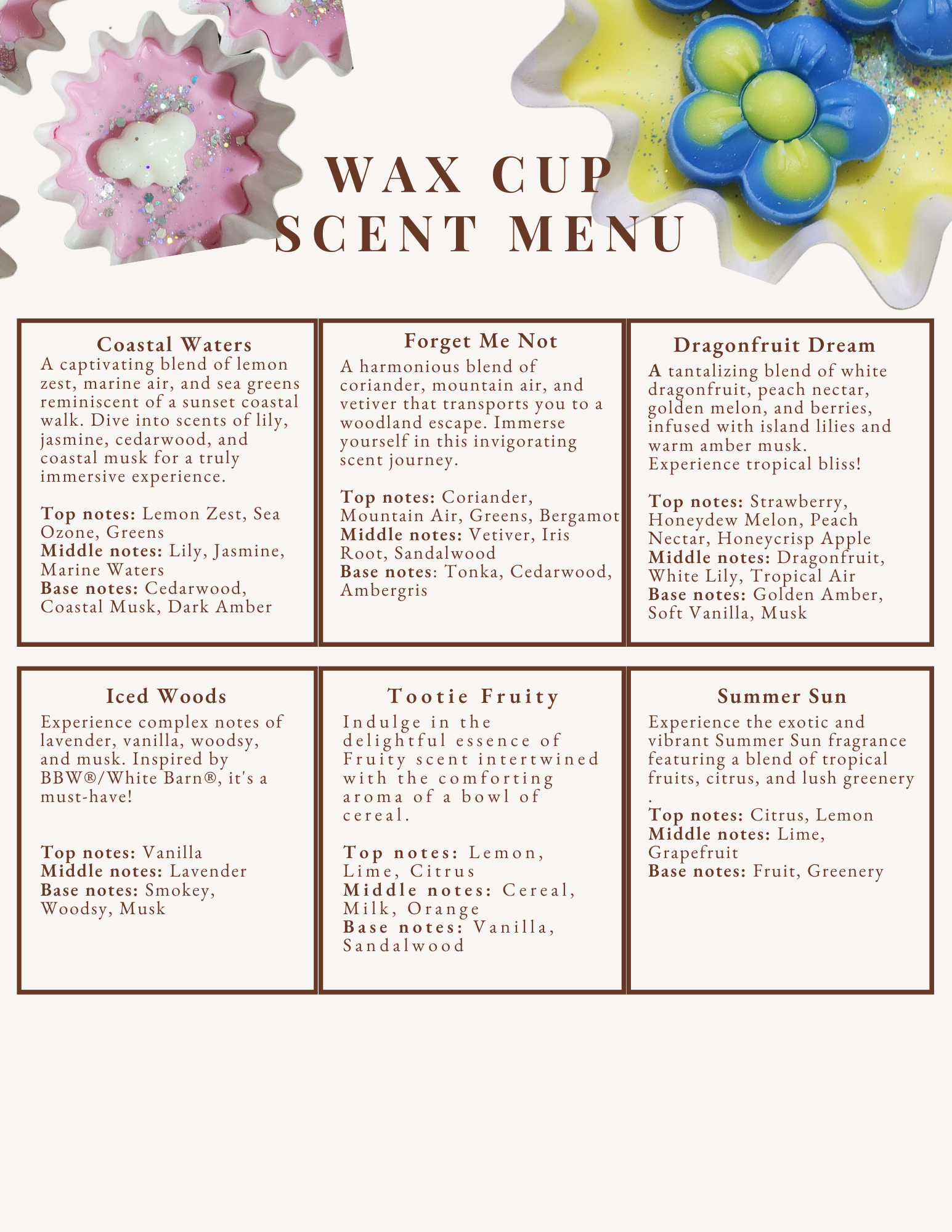 Nature's Elements – wholesale Wax melt – Wax Melt Cup4