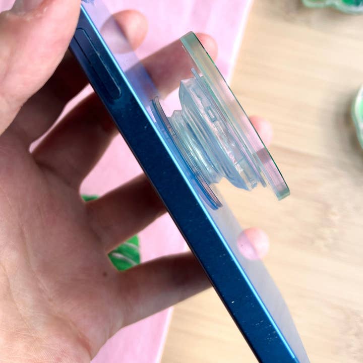 plantyintroverts - Wholesale Phone Grip - Acrylic mobile phone grip - Monstera leaf5