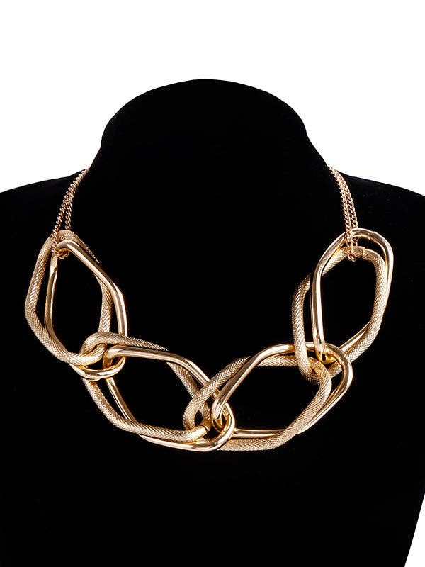 GOLD Chains Geometric Solid Color Necklaces Accessories for wholesale on Faire10
