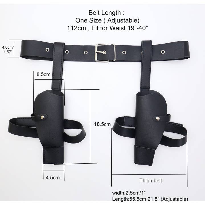 Police Holster Belt for Action Hero Costume Accessories for wholesale by SALINA TRADING INC