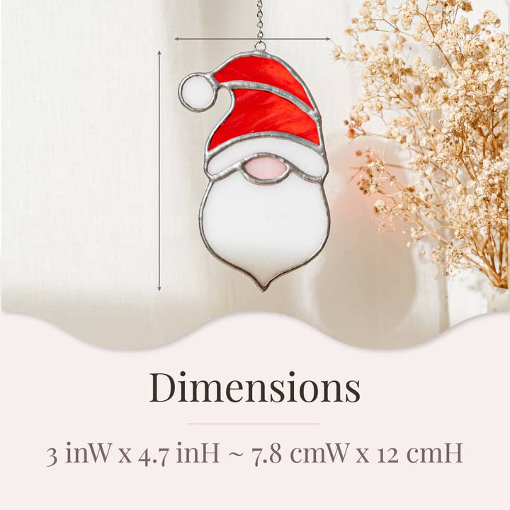 MondoBellissimo - Wholesale Zonnevanger - Zonnevangers van gebrandschilderd glas in lood voor de kerstman Home Decor F871