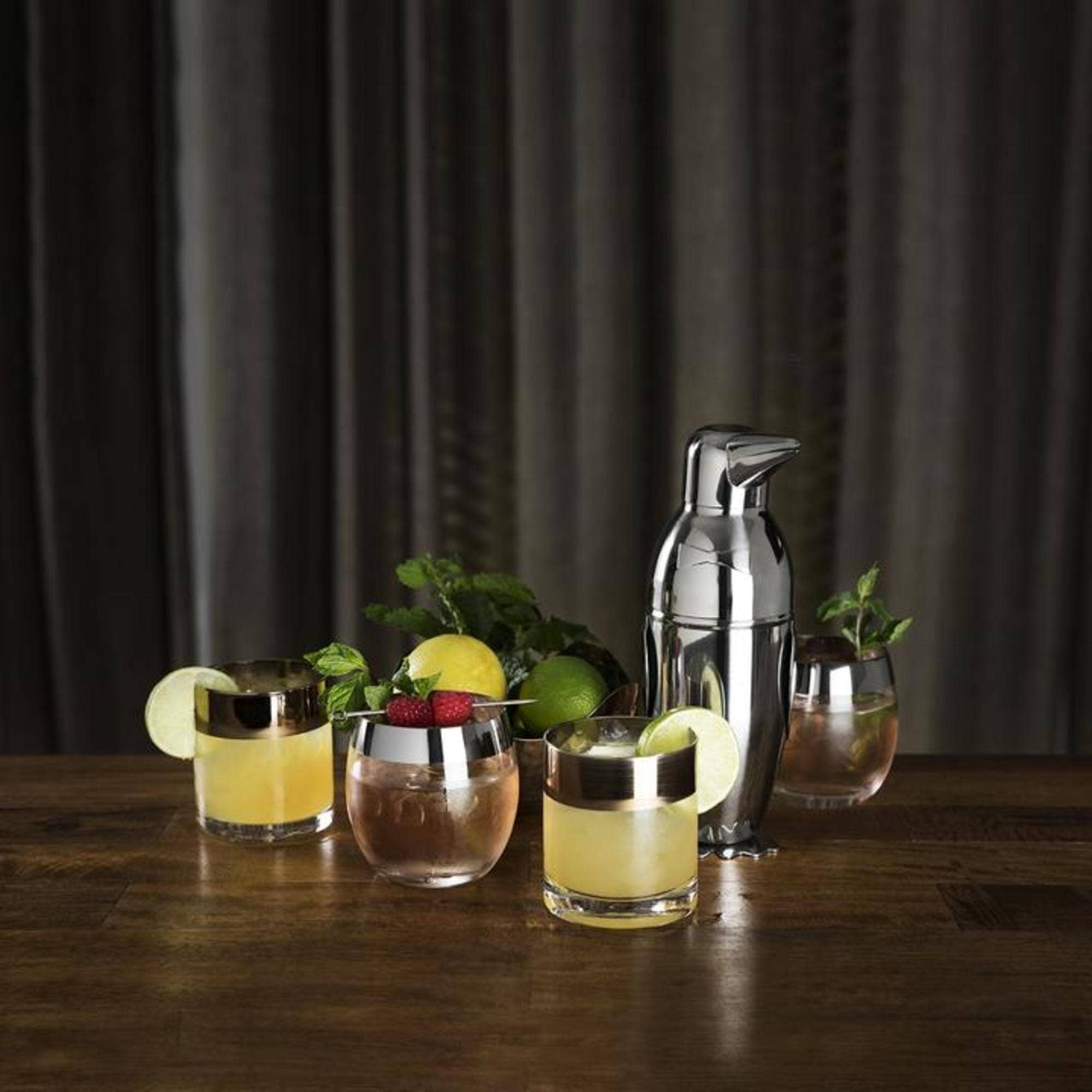 Viski - Wholesale Cocktail Shaker - Irving™ Stainless Steel Penguin Cocktail Shaker4