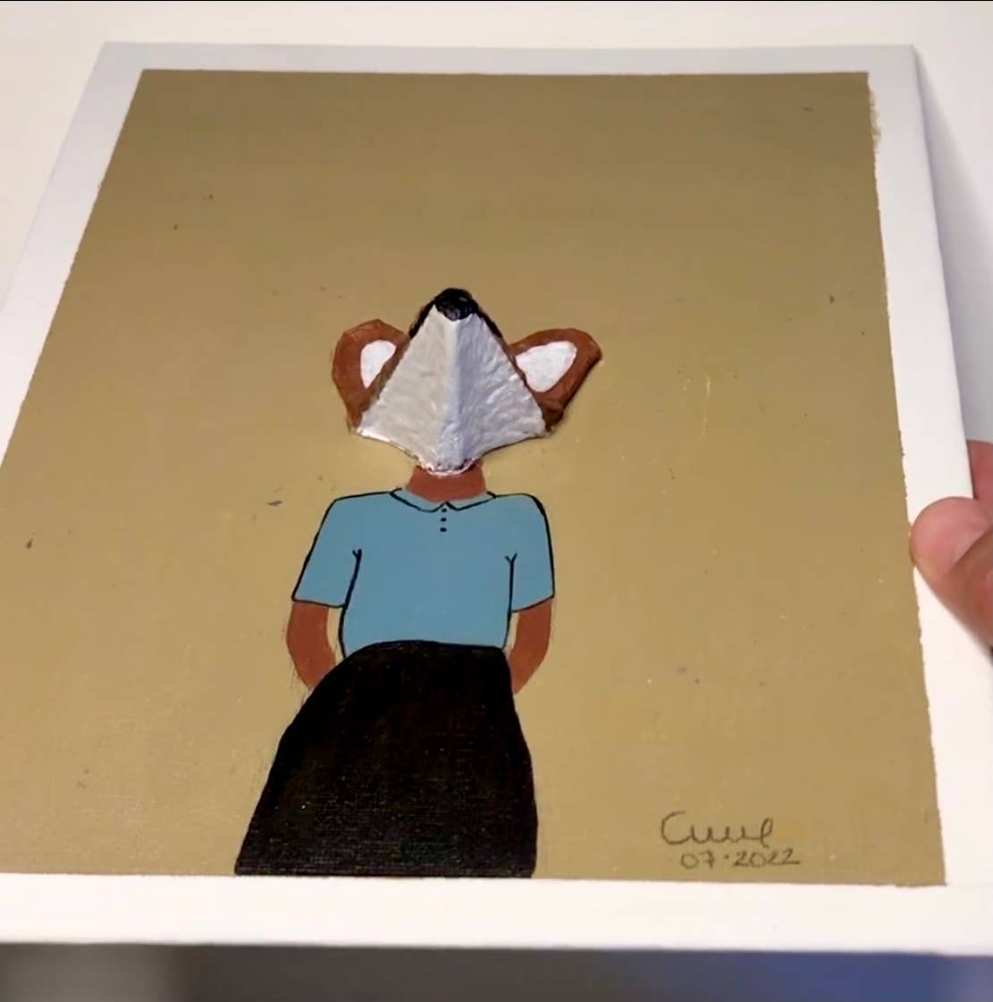 Lu Elan - Wholesale Painting/Drawing - 3D Recycled Animal Portrait. Bunny6