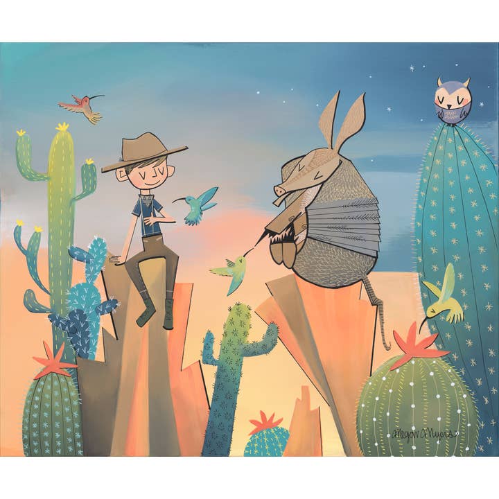 Fine Art Print - Armadillo (Design 58) for wholesale by Megan Marie Myers Art