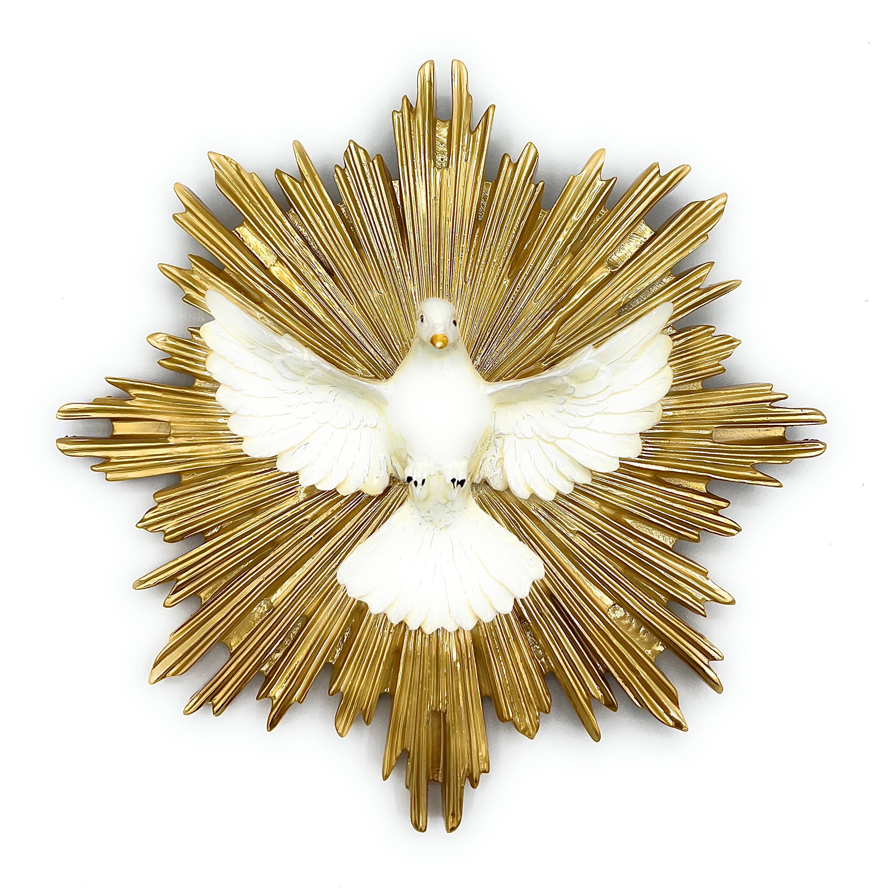 Costa Articoli Religiosi – Großhandel Dekofigur – Statue der Taube des Heiligen Geistes, Resin, 12x12 cm und 19x19 cm0