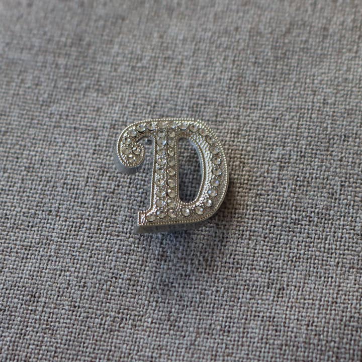 DrifWoo - Wholesale Brooch - Rhinestone Initial Letter Clip – Personalized Gift Charm3