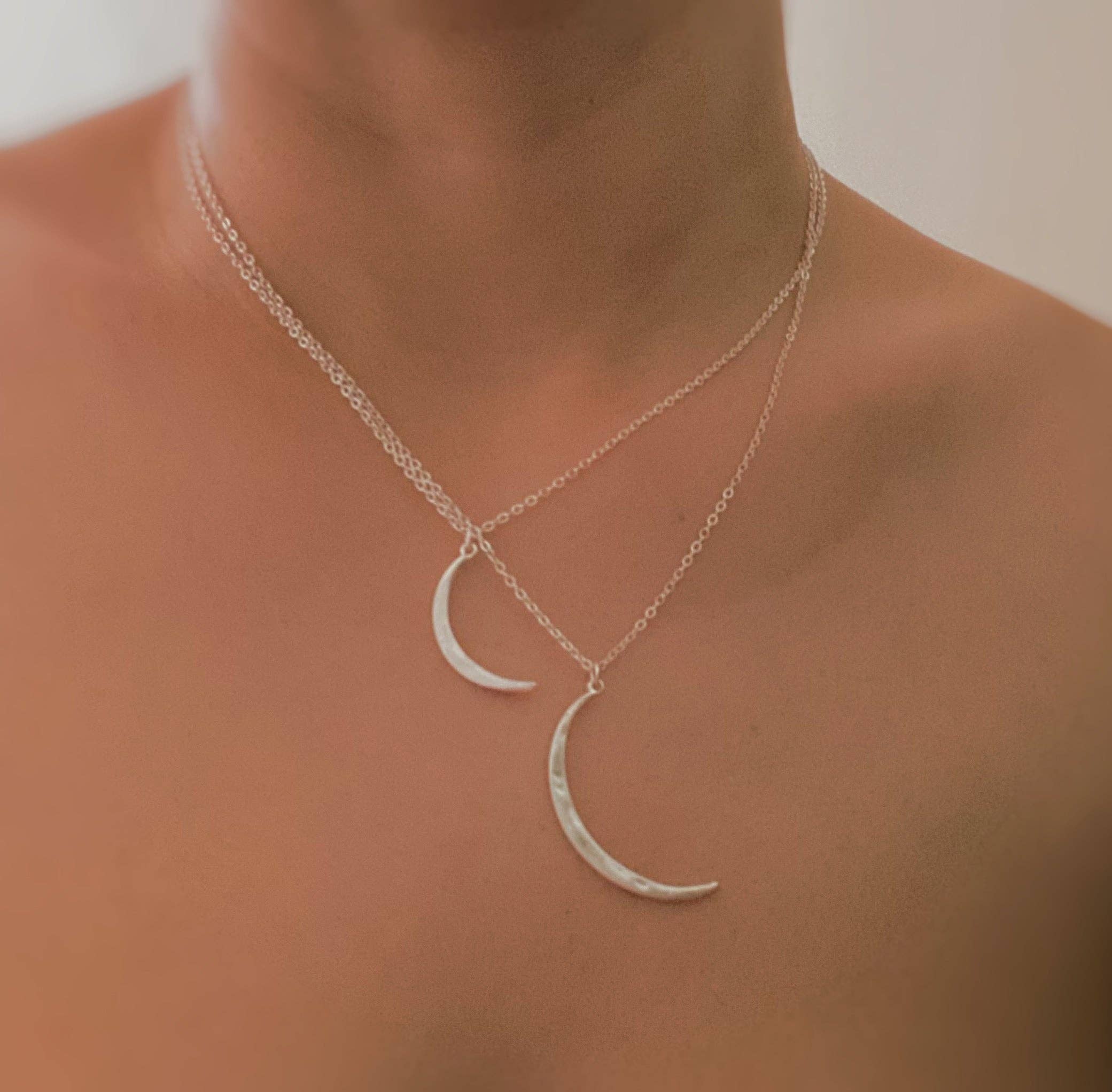 Ellison+Young – Großhandel Kette mit Anhänger/Charm – Crescent Duo Halsketten-Set, 2-teilig8