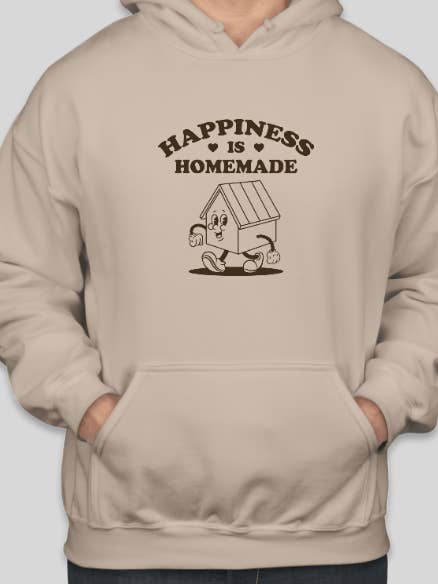 "Happiness Is Homemade" Hoodie for wholesale by Paolin Jewelry