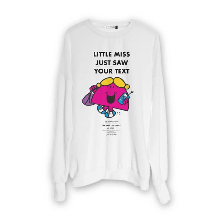 Jersey Little Miss Just Saw Your Text Jump, color blanco para venta al por mayor de The Laundry Room