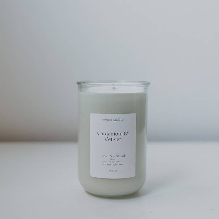 Ironwood Candle Co. - Wholesale Jar/Filled Candle - CARDAMOM & VETIVER SOY CANDLES4