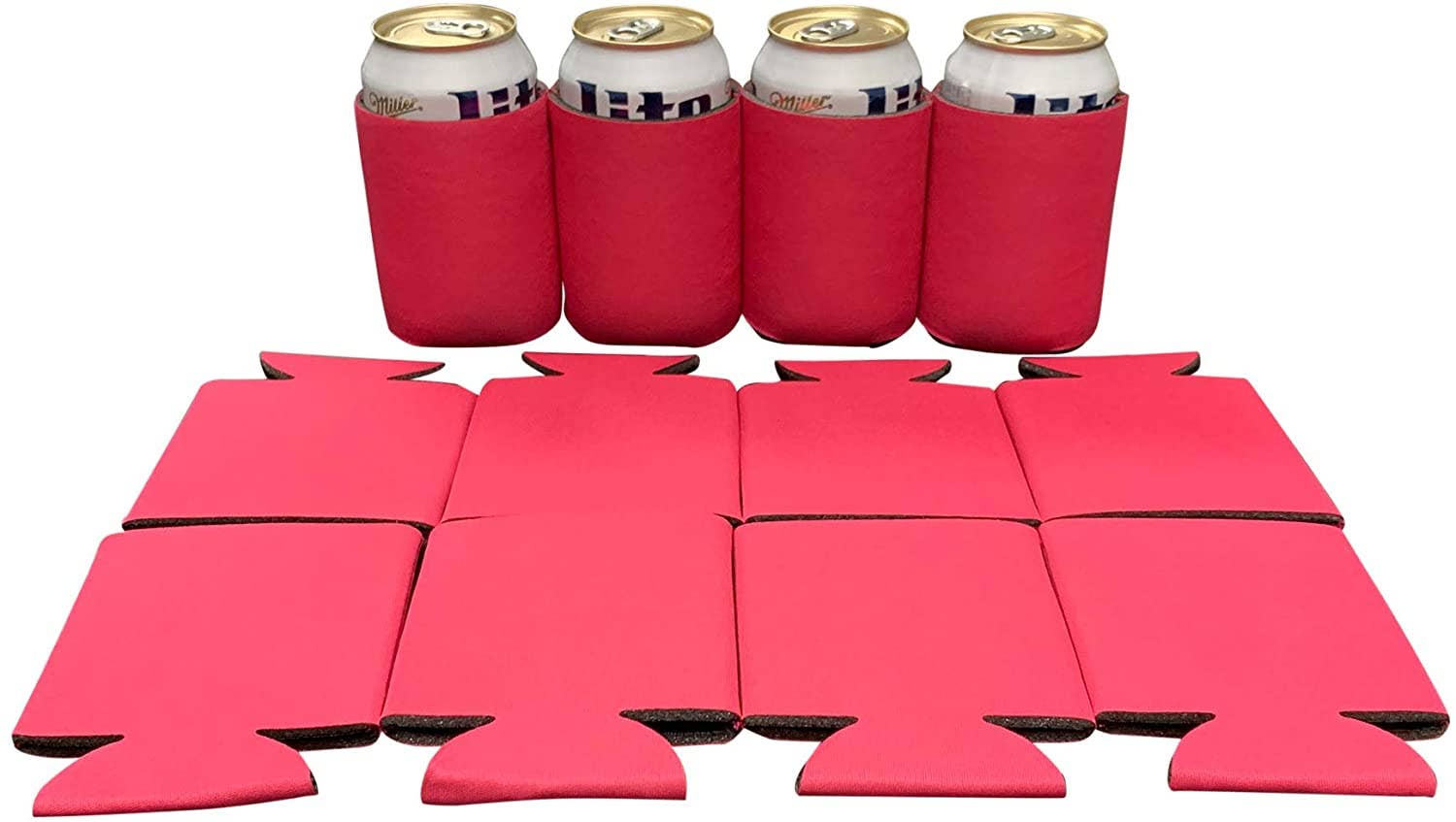 KP Kool Products - Wholesale Drink Huggers & Koozies - Blank Beer Can Cooler Sleeves, Plain Collapsible Soda Cover Coolies21