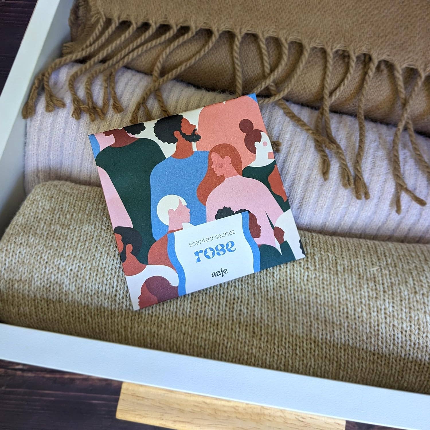 Robert Frederick Ltd - Wholesale Sachet - Saje Scented Sachet - Set of 4 Rose - People Design4