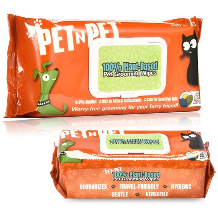 Pet N Pet - Wholesale Pet Grooming Aid - Dog - Dog Wipes Cleaning Deodorizing 100 Count