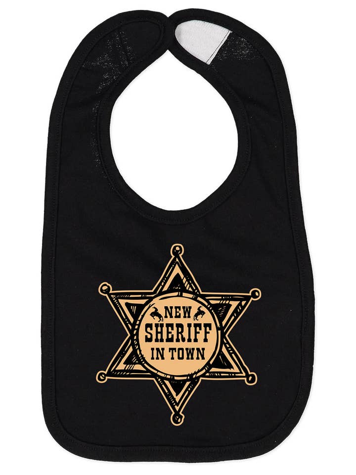 Country Baby® Baby Bib New Sheriff for wholesale by Country Girl Store