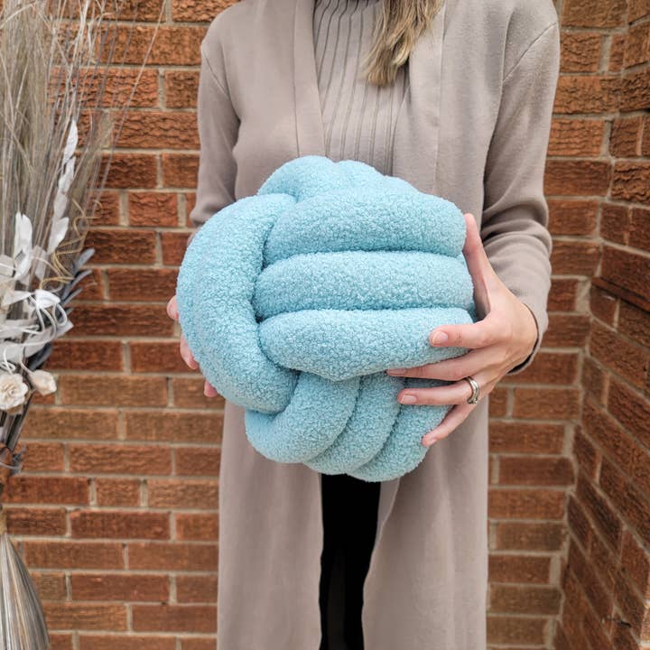 SUF Products LLC - Wholesale Throw/Decorative Pillow - Boucle Knot Pillows Soft and Cozy - Trendy Textured cushion14