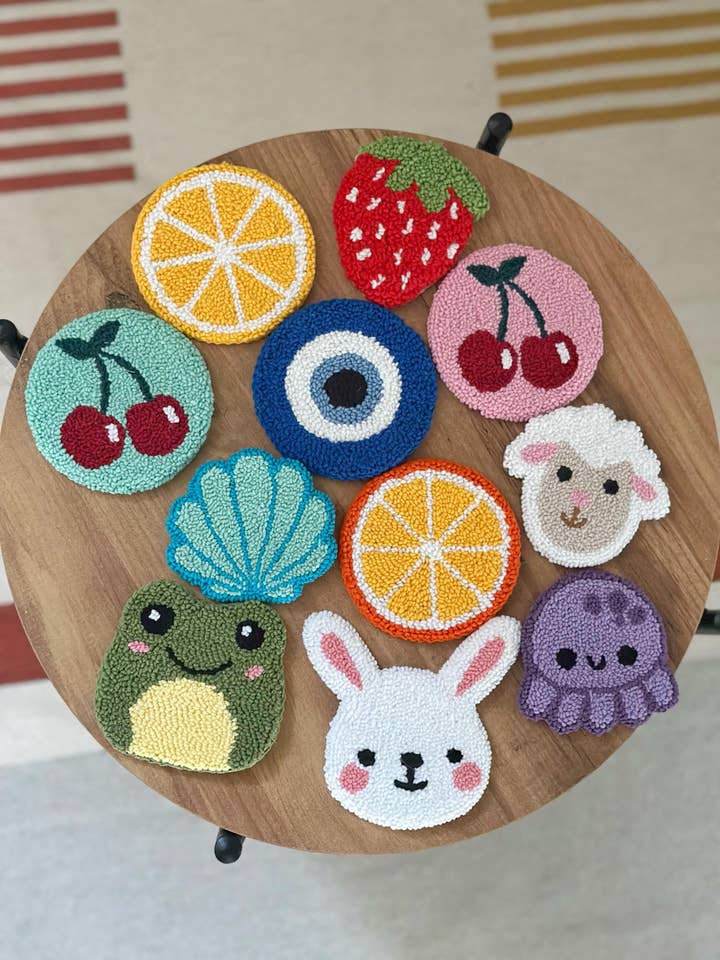 Handgjord stansnålunderläggssats för hemmet & presenter #3 för wholesale av Honey Art and Nature