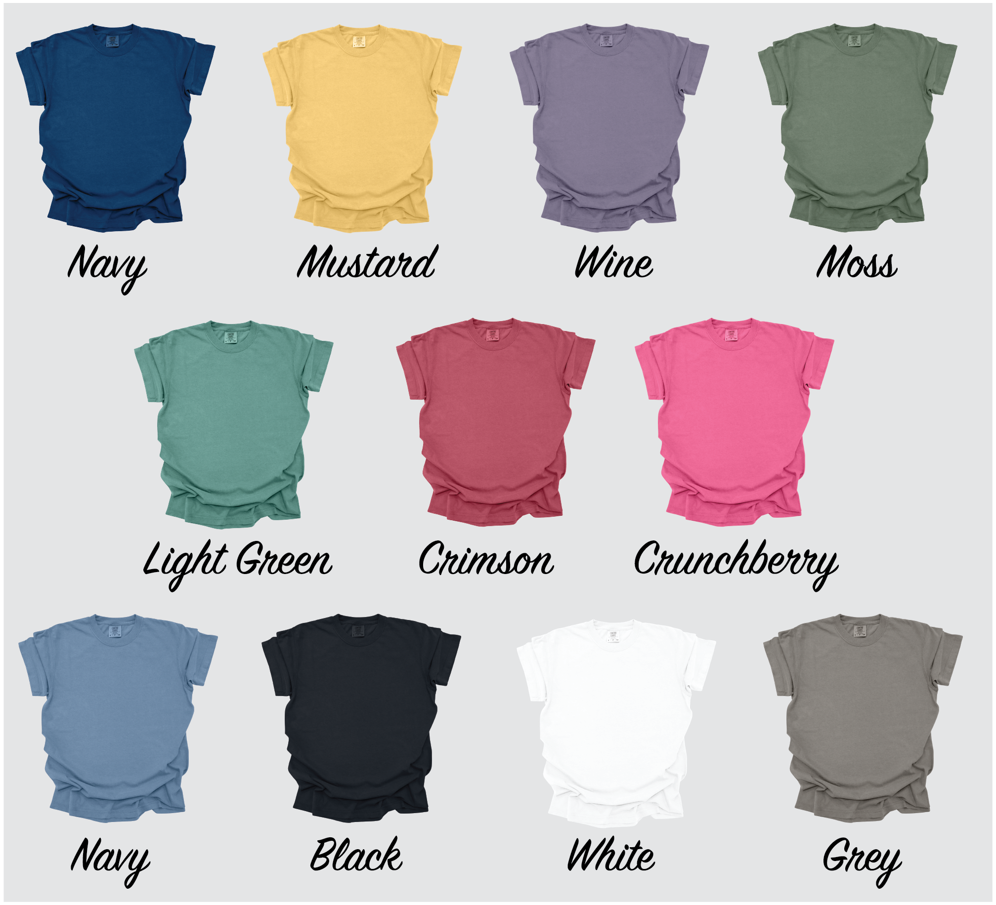 Rail City Clothing - Wholesale Shirt - Unisex - Blank T-shirt Bundle - Comfort Colors1