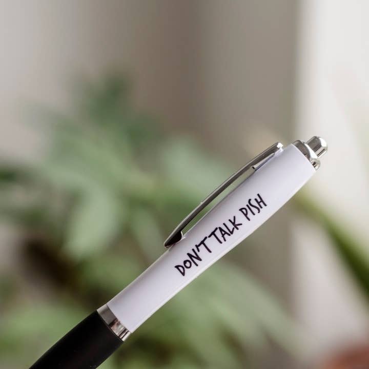 SWEARY PENS / Funny Rude Pens / Don't Talk Pish / Scottish for wholesale by F Bomb Designs