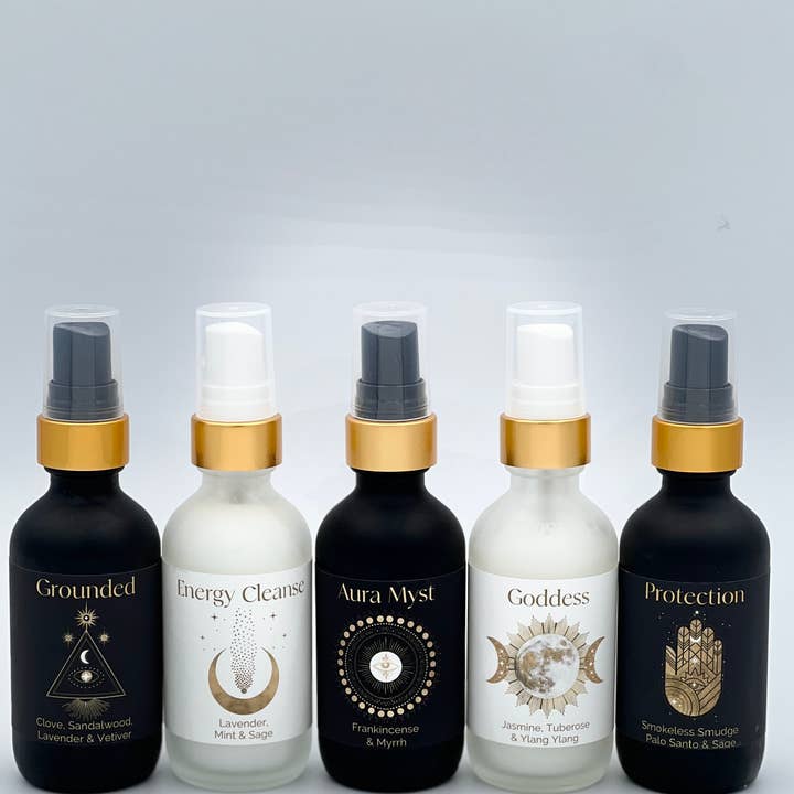 The Sacred Wild Candle Co - Wholesale Aromatherapy Mist - Aura Aromatherapy Body & Room Myst