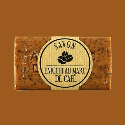 100g Beauty Bar Tvål - Marc de Café (kaffesump) för wholesale av French Soap Wholesale