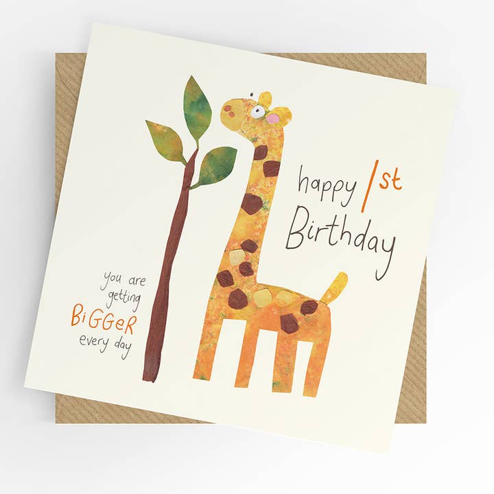 Alder 1 drengekort, alder 1, 1-års fødselsdag, bliver større hver dag for engroshandel hos Under the Willow Tree