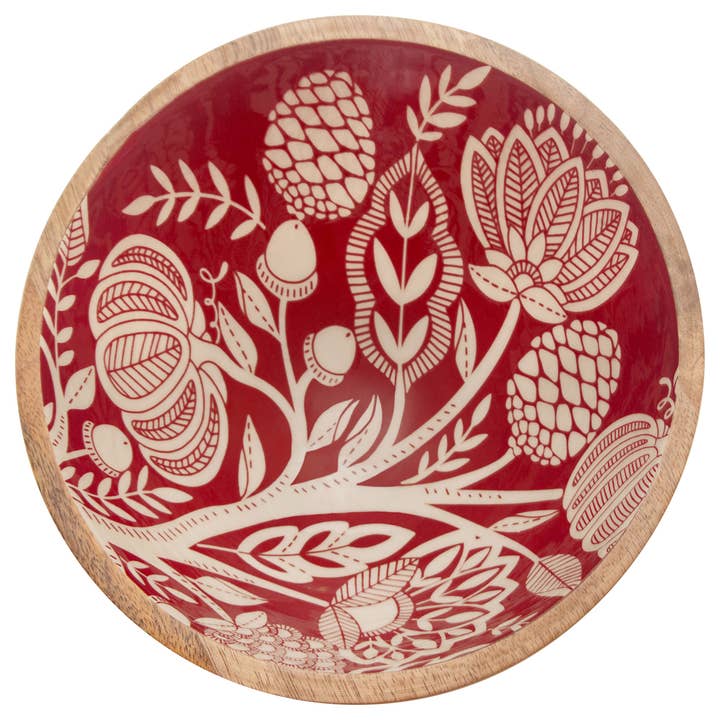 Francis 9.75' Round Mango Wood Bowl Fall for wholesale by Boston International