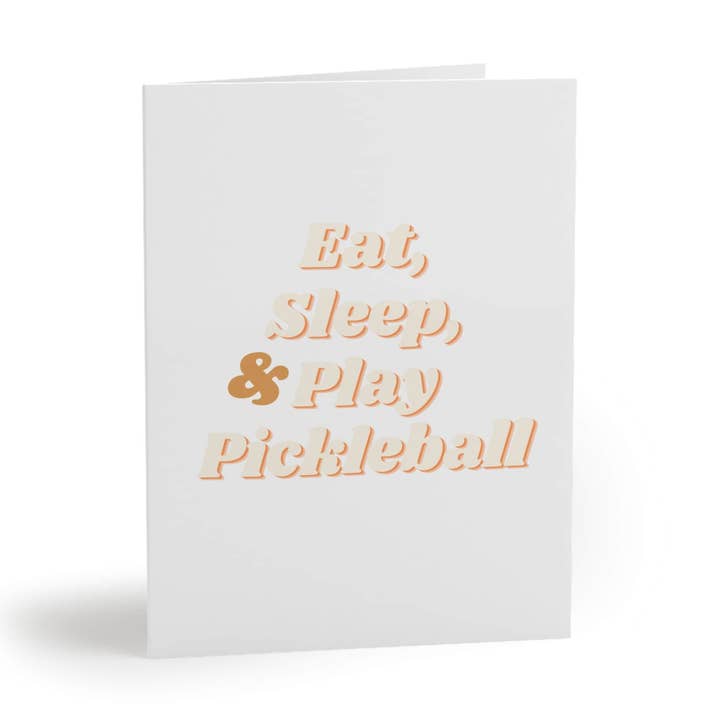 Eat, Sleep & Play Pickleball Glückwunschkarte zum Geburtstag für den Großhandel von Pickle & Paper
