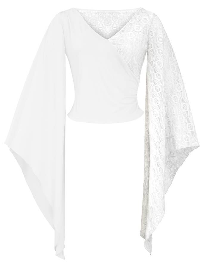 Chic Star Gehäkeltop aus Azetat in Übergröße in Weiß 030824 für den Großhandel von CHIC STAR