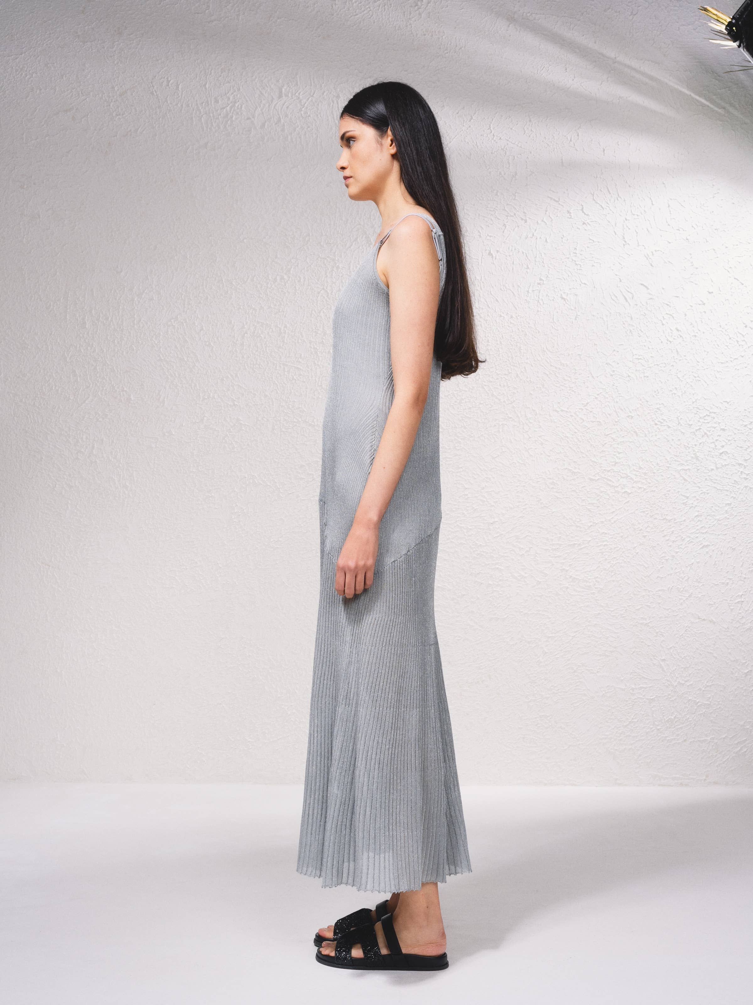 SMF - Vendita all'ingrosso Vestito - Donna - Vestito a coste con spalline regolabili6