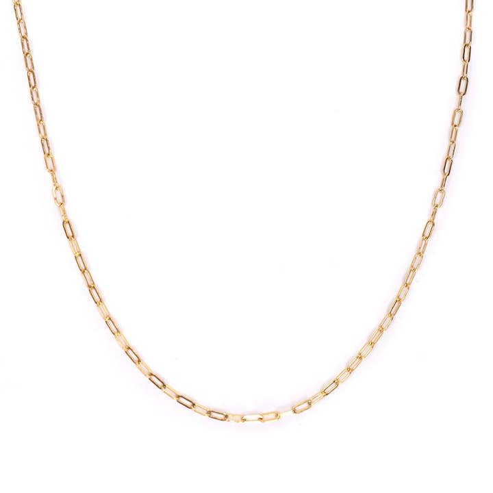 Dainty Paper Clip Chain for wholesale by Danae