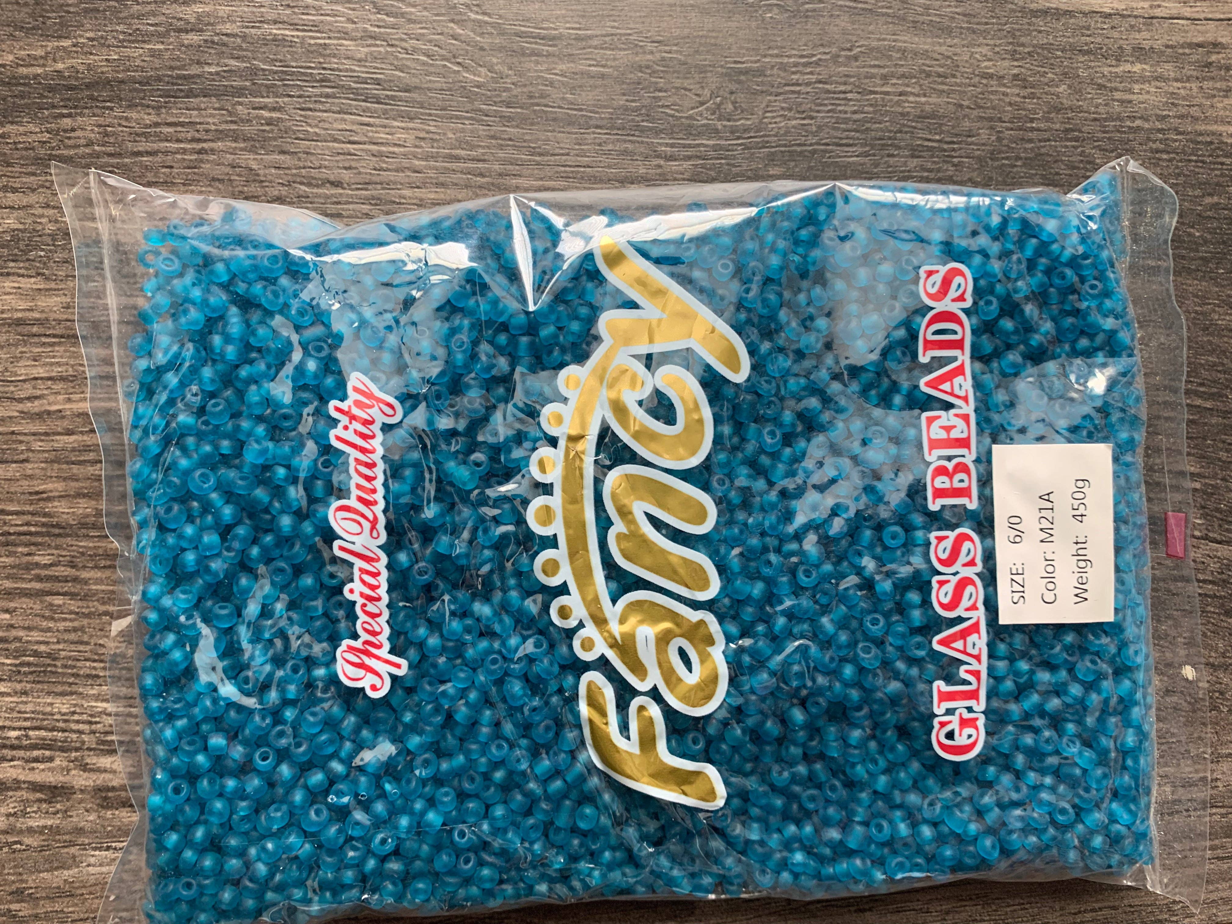 MaddieMayShop - Venta al por mayor Cuentas - Perlas de semillas 6/0, perlas de semillas a granel, perlas de vidrio esmerilado de 450 gramos22