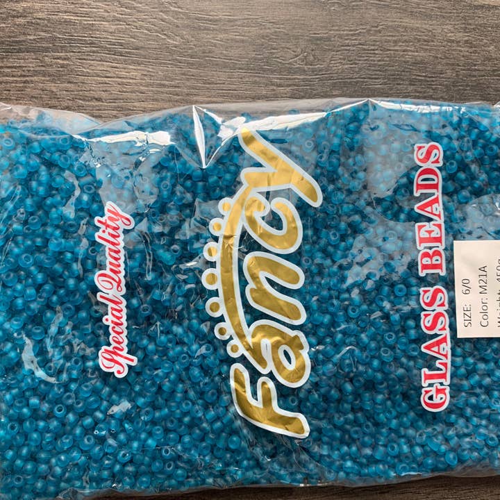 MaddieMayShop - Wholesale Beads - 6/0 Seed Beads, Seed Beads Bulk, Frost Glass Beads 450 Grams24