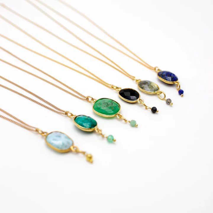 Conjunto de colares de pedras - CATHY FROID por atacado de L'Atelier des Dames