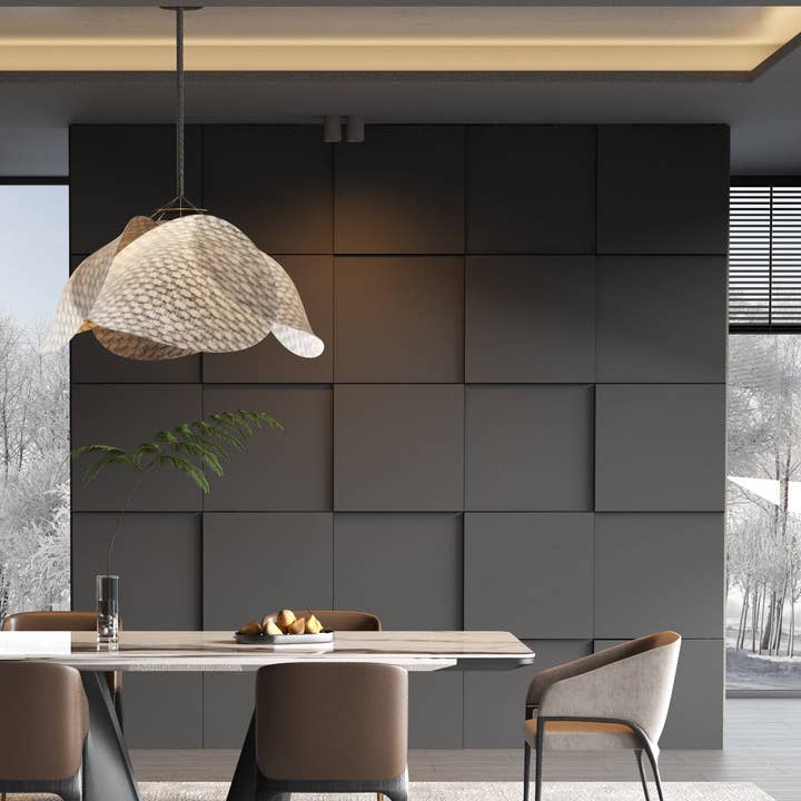 Quadrados Modulares Cinza Escuro por atacado de Guipp-Decor - Decoriy