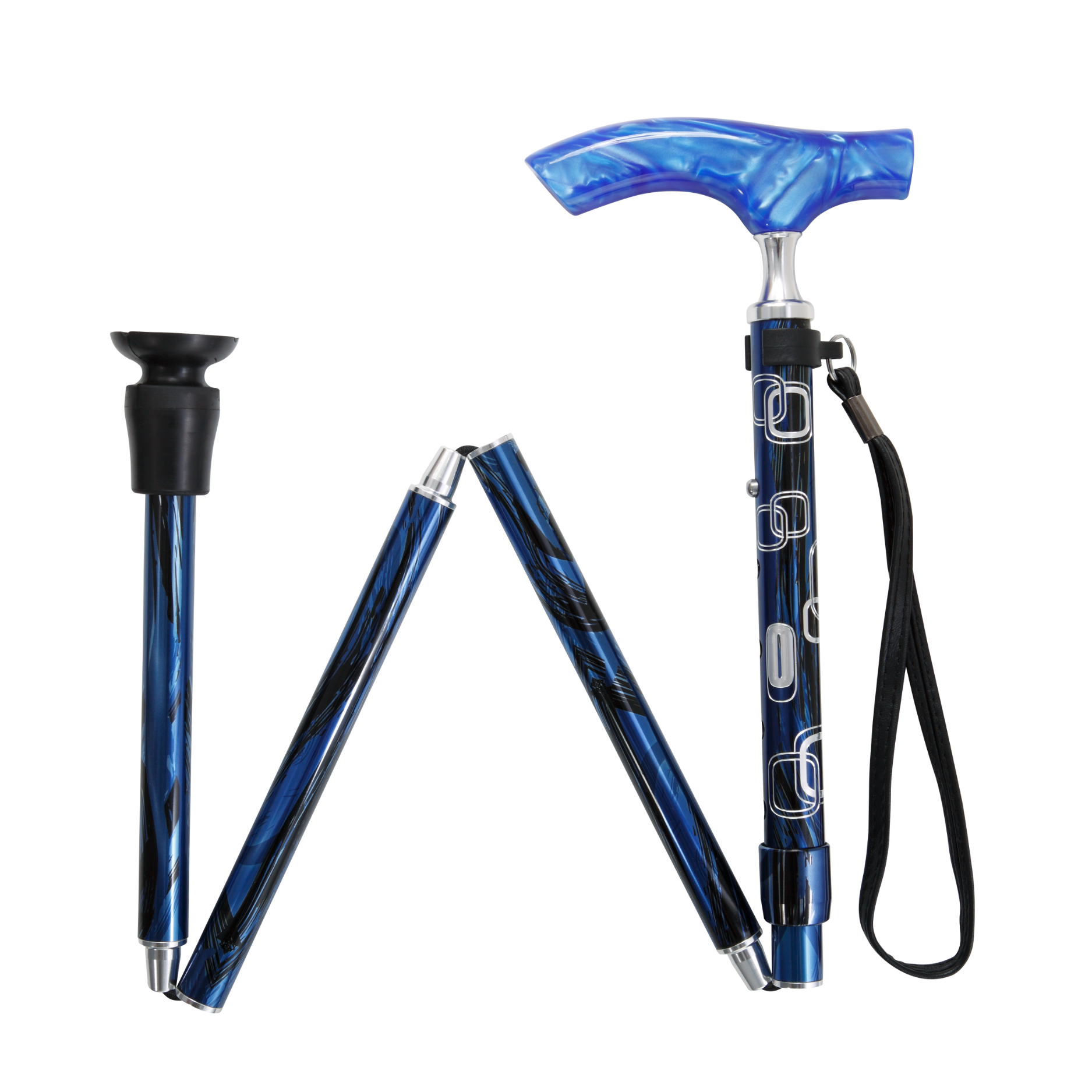 Harvy Canes - Wholesale First Aid Kit - Lucite Fritz Folding Cane2