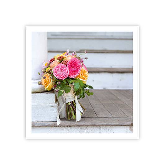 Bridal bouquet | Folded card | Square | Wedding for wholesale by Hey!Cards GmbH & Co. KG