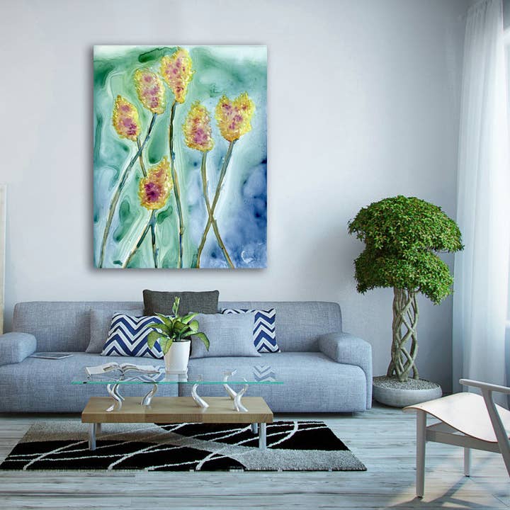 Cardo Estrela Amarela - Art Print por atacado de Brazen Design Studio