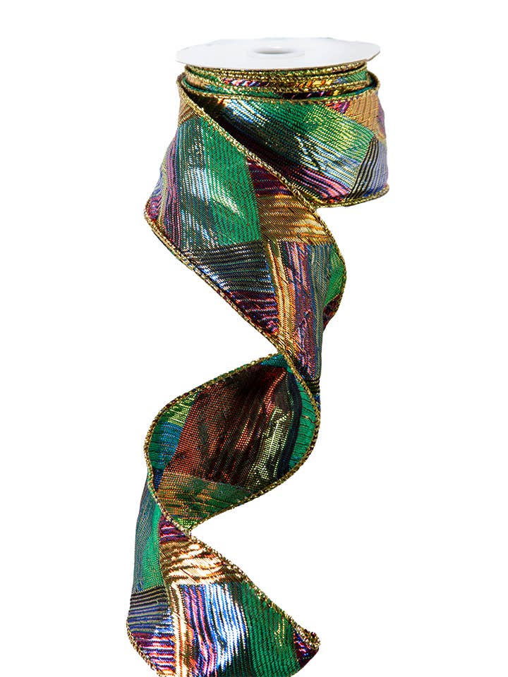 RUBAN À BORDURE EN FIL VIOLET MÉTALLIQUE VERT OR pour la vente par American Best