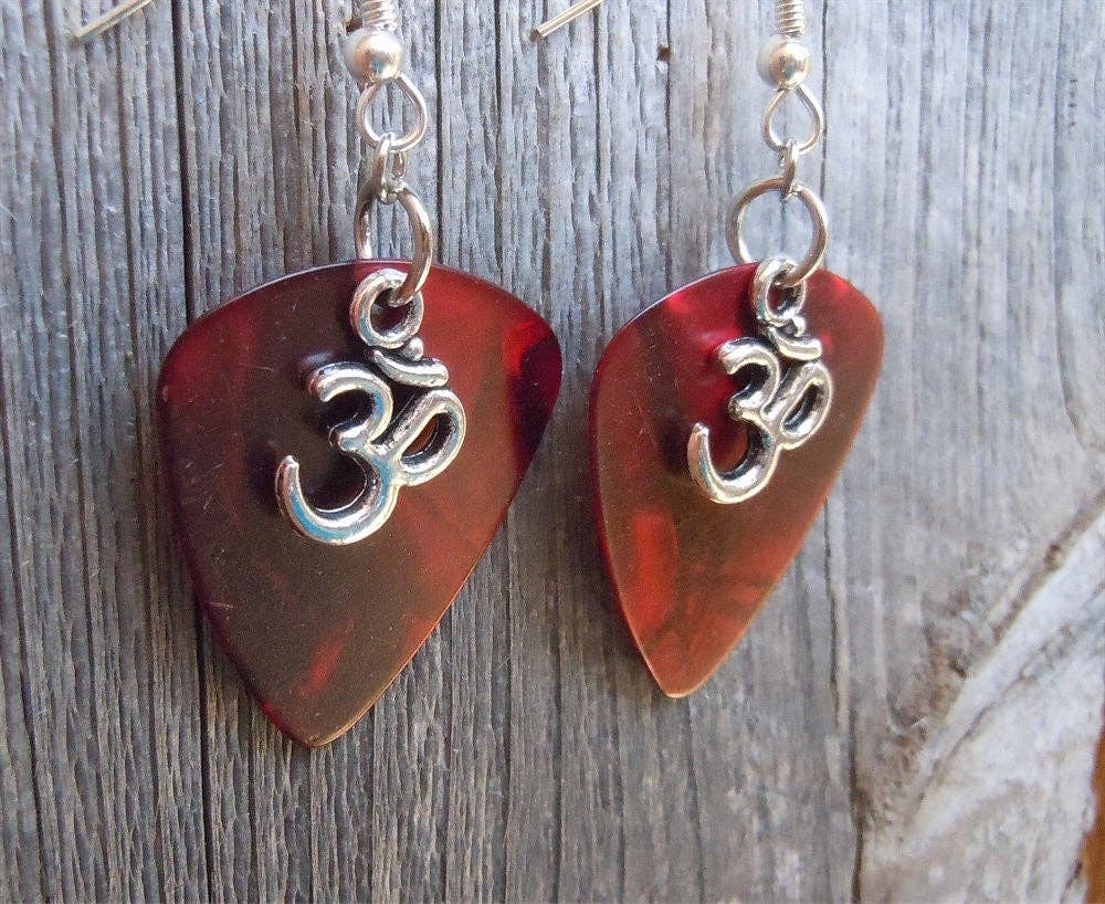Simply Raevyn - Wholesale Dangle Earrings - Ohm Charm Guitar Pick Earrings7