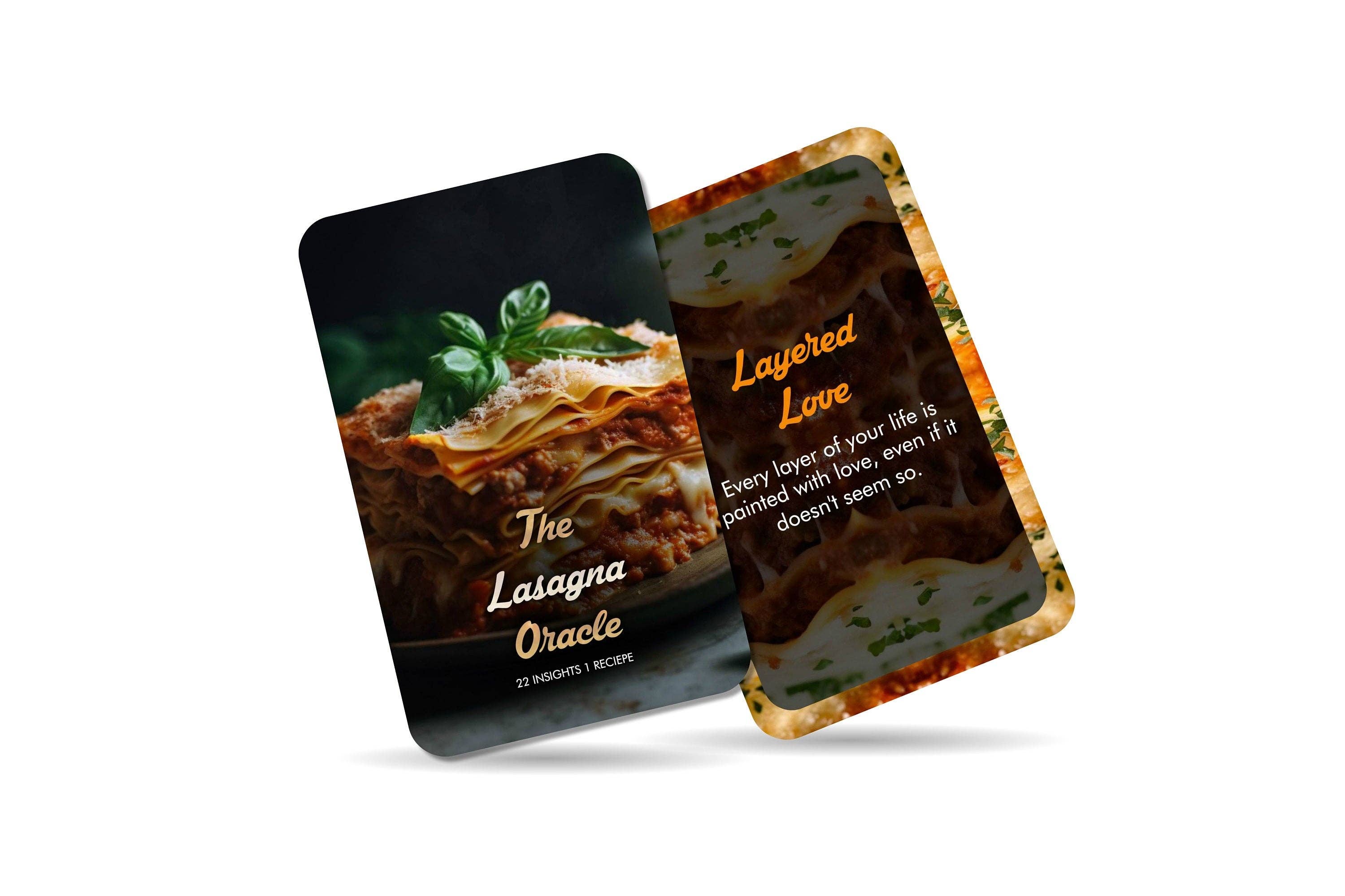 Ibiza Tarot USA - Wholesale Tarot Cards - The Lasagna Oracle - Twenty Two insights and One recipe1