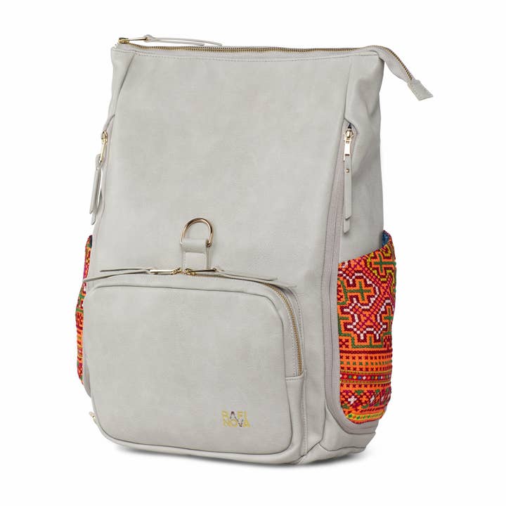 Grey Voyager Backpack Orange Chu Thap 1416 for wholesale by Rafi Nova