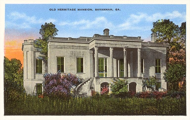 Found Image Press – Adesivo por atacado – Autocolante GA-105 Mansão Hermitage, Savannah0