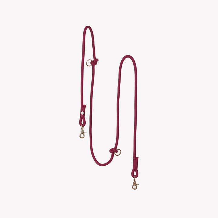 'Bordeaux' - Hands Free Braided Leash for wholesale by Furlou