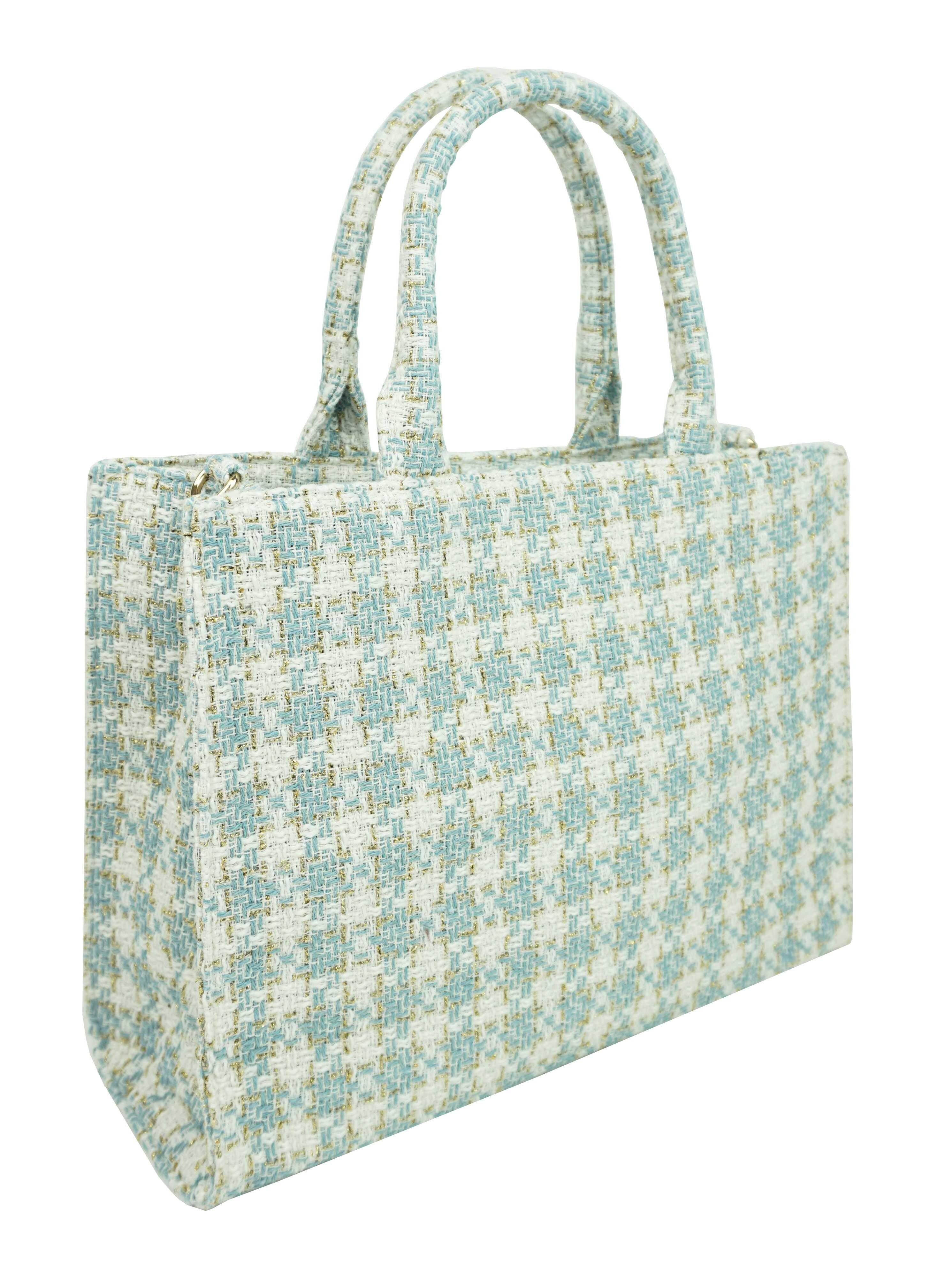 Anais - Venta al por mayor Bolsa de asa- Mujer - Bolso tote con estampado de tweed 36233-11