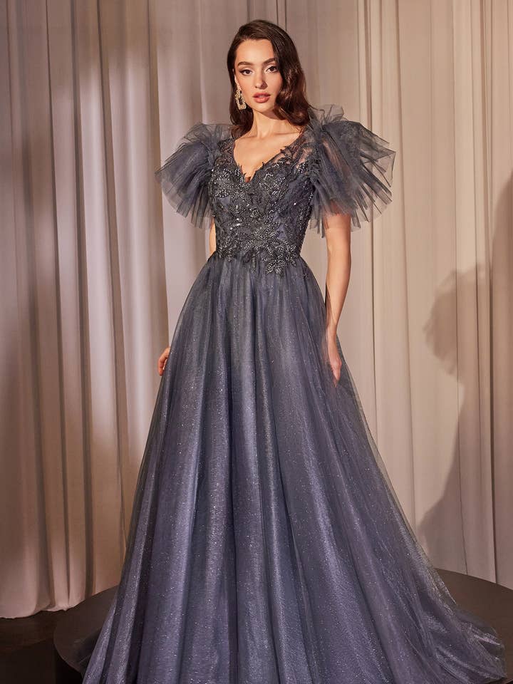 VESTIDO EM TULE A-LINHA DECORADO por atacado de Ladivine by Cinderella Divine