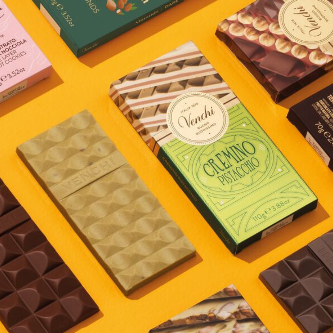 Venchi - Wholesale Chocolate Bar - Pistachio Cremino Layered Chocolate Bar - Italian Chocolate4